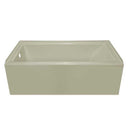 Lyons Industries Linear 5 ft. Left Drain Soaking Tub in Biscuit