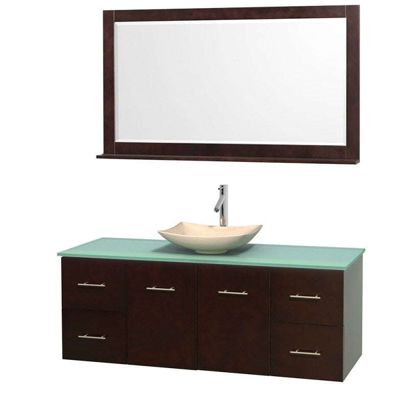 Wyndham Collection Centra 60" Single Bathroom Vanity Set for Vessel Sink - Espresso WC-WHE009-60-SGL-VAN-ESP 3