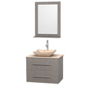Wyndham Collection Centra 30" Single Bathroom Vanity Set for Vessel Sink - Gray Oak WC-WHE009-30-SGL-VAN-GRO 4