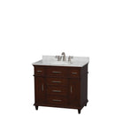 Wyndham Collection Berkeley 36" Single Bathroom Vanity - Dark Chestnut WC-1717-36-SGL-CDK 2