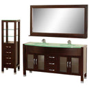 Wyndham Collection Daytona 63" Double Bathroom Vanity Set - Espresso w/ Drawers & Cabinet WC-A-W2200-63-ESP-SET 2