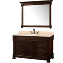 Wyndham Collection Andover 55" Traditional Bathroom Vanity Set - Dark Cherry WC-TS55-DKCH