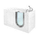Ella's Bubbles H3168 Petite Hydro Massage Acrylic Walk-In Bathtub, Inward Swing Door, Thermostatic Faucet, Dual 2" Drains, White