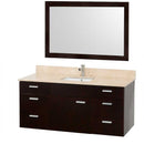Wyndham Collection Encore 52" Single Bathroom Vanity Set - Espresso WC-CG4000-52-ESP 3