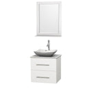 Wyndham Collection Centra 24" Single Bathroom Vanity Set for Vessel Sink - Matte White WC-WHE009-24-SGL-VAN-WHT 5