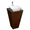 Wyndham Collection Esprit Bathroom Pedestal Vanity Set - Espresso w/ Pyra Vessel Sink WSCS00420SESSGD2WM20
