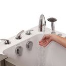 Ella Ultimate 30"x60" Acrylic Air and Hydro Massage + Independent Foot Massage Walk-In-Bathtub, Left Inward Swing Door, Heated Seat, 5 Piece Fast Fill Faucet, 2" Dual Drain 6