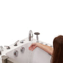 Ella Ultimate 30"x60" Acrylic Air and Hydro Massage + Independent Foot Massage Walk-In-Bathtub, Left Inward Swing Door, 5 Piece Fast Fill Faucet, 2" Dual Drain 6