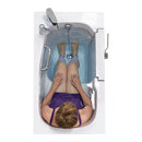 Ella Mobile 26"x45 Acrylic Soaking Walk-In-Bathtub, Right Outward Swing Door, 2 Piece Fast Fill Faucet, 2"  Drain 6