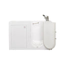 Ella Lounger 27"x60" Acrylic Air and Hydro Massage and Heated Seat Walk-In Bathtub with Right Outward Swing Door, 2 Piece Fast Fill Faucet, 2" Dual Drain, Digital Controller 6