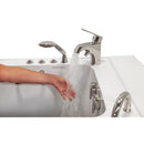Ella Capri 30"x52" Acrylic Air and Hydro Massage Walk-In Bathtub with Right Outward Swing Door, 2 Piece Fast Fill Faucet, 2" Dual Drain 6