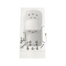 Ella Monaco 32"x52" Acrylic Hydro Massage Walk-In Bathtub with Left Outward Swing Door, 5 Piece Fast Fill Faucet, 2" Dual Drain 6