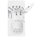 Ella Capri 30"x52" Acrylic Air and Hydro Massage and Heated Seat Walk-In Bathtub with Right Outward Swing Door, 5 Piece Fast Fill Faucet, 2" Dual Drain 6