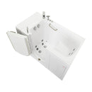 Ella Monaco 32"x52" Acrylic Hydro Massage Walk-In Bathtub with Left Outward Swing Door, Heated Seat, 2 Piece Fast Fill Faucet, 2" Dual Drain 5