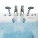 Ella Big4Two 36"x80" Hydro + Air Massage w/ Independent Foot Massage Acrylic Two Seat Walk-In-Bathtub, Left Outswing Door, Heated Seats, 2x2 Piece Fast Fill Faucet, 2" Dual Drain 6