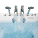 Ella Big4Two 36"x80" Hydro + Air Massage w/ Independent Foot Massage Acrylic Two Seat Walk-In-Bathtub, Right Outswing Door, Heated Seats, 2x2 Piece Fast Fill Faucet, 2" Dual Drain 6