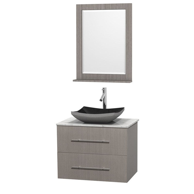 Wyndham Collection Centra 30" Single Bathroom Vanity Set for Vessel Sink - Gray Oak WC-WHE009-30-SGL-VAN-GRO 5