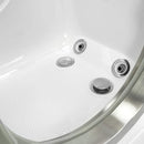 Ella's Bubbles HH3058 Ella Deluxe 30" x 52" Hydro Massage and Heated Seat Acrylic Walk-in Tub, Thermostatic Faucet, Dual 2" Drains, 30"x 55", White 5