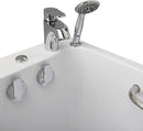 Ella's Bubbles OA2660HH-L Lounger Hydro Massage Acrylic Walk-In Bathtub with Heated Seat, Left Outward Swing Door, Thermostatic Faucet, Dual 2" Drains, 27" x 60" x 43", White 7