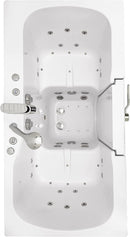 Ella's Bubbles O2SA3260DM-HB-R Tub4Two Air and Hydro, Microbubble Acrylic Massage Walk-in Tub with Right Outward Swing Door, Ella 5pc. Fast-Fill Faucet, Dual 2" Drains, 32" x 60" x 42", White 3
