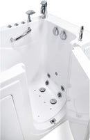 Ella Capri 30"x52" Acrylic Hydro Massage w/ Independent Foot Massage Walk-In Bathtub , Right Outward Swing Door, 5 Piece Fast Fill Faucet, 2" Dual Drain 7