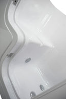 Ella's Bubbles OLA3252-R-hHB Transfer32 Soaking and Heated Seat Walk-In Bathtub with Right Outward Swing Door, Ella 5pc. Fast-Fill Faucet, Dual 2" Drains, White 5