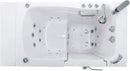 Ella Capri 30"x52" Acrylic Hydro Massage w/ Independent Foot Massage Walk-In Bathtub , Right Outward Swing Door, 5 Piece Fast Fill Faucet, 2" Dual Drain 5
