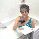 Elite Acrylic Hydro Massage+Microbubble Walk-In Tub, Inward Swing Door, 2 Piece Fast Fill Faucet, Left 2" Dual Drain 8