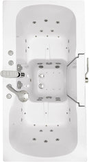 Ella's Bubbles O2SA3260H-R Ella Tub4Two 32"x 60" Hydro Massage Acrylic Walk-in Tub with Right Outward Swing Door, Thermostatic Faucet, Dual 2" Drains, 32" x 60" x 42", White 3