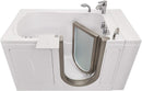 Petite Acrylic Hydro+Microbubble Massage Walk-In Tub, Inward Swing Door, Fast Fill Faucet, Right 2" Dual Drain 2