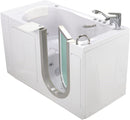 Elite Acrylic Hydro Massage+Microbubble+Heated Seat Walk-In Tub, Inward Swing Door, Fast Fill Faucet, Right 2" Dual Drain