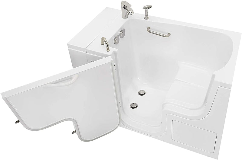 32x52 Transfer Soaking Acrylic Walk-In Tub, Fast Fill Faucet, Left 2" Dual Drain 4