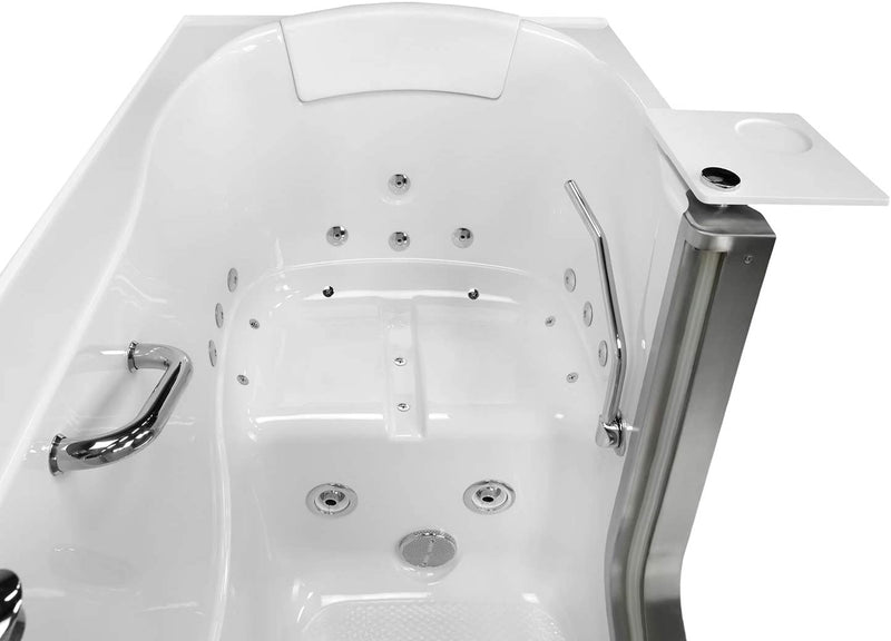 Ella's Bubbles 93117-HB Royal Air and Hydro Massage Acrylic Walk-In Bathtub, 32"x 52", White 3