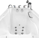 Ella's Bubbles OA3052HH-HB-L Capri Hydro Massage Acrylic Walk-In Bathtub, Left Outswing Door, Ella 5pc. Fast-Fill Faucet, Heated Seat, Dual 2" Drains, 30"x 52", White 4