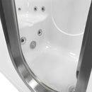 Ella's Bubbles HH3058 Ella Deluxe 30" x 52" Hydro Massage and Heated Seat Acrylic Walk-in Tub, Thermostatic Faucet, Dual 2" Drains, 30"x 55", White 4