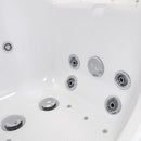Ella's Bubbles O2SA3260H-R Ella Tub4Two 32"x 60" Hydro Massage Acrylic Walk-in Tub with Right Outward Swing Door, Thermostatic Faucet, Dual 2" Drains, 32" x 60" x 42", White 7