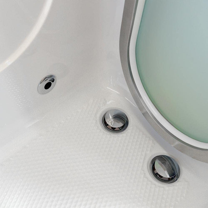 Ella's Bubbles H03118-HB Royal Acrylic Soaking+Heated Seat Walk-In Bathtub, 32" x 52" x 38", White 3
