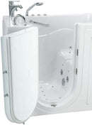 Capri Acrylic Hydro+Microbubble Massage Walk-In Tub, Outward Swing Door, Fast Fill Faucet, Left 2" Dual Drain 4