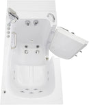 Capri Acrylic Hydro+Microbubble Massage Walk-In Tub, Outward Swing Door, Fast Fill Faucet, Right 2" Dual Drain 4