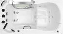 Ella's Bubbles HH3058 Ella Deluxe 30" x 52" Hydro Massage and Heated Seat Acrylic Walk-in Tub, Thermostatic Faucet, Dual 2" Drains, 30"x 55", White 2