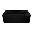Lyons Industries Linear 5 ft. Left Drain Bathtub in Black