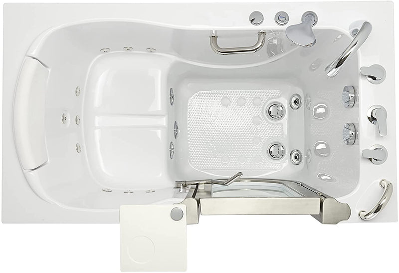 Ella's Bubbles HH3118-HB Royal Hydro Massage Acrylic Walk-In Bathtub with Heated Seat, 32"x 52", White 6