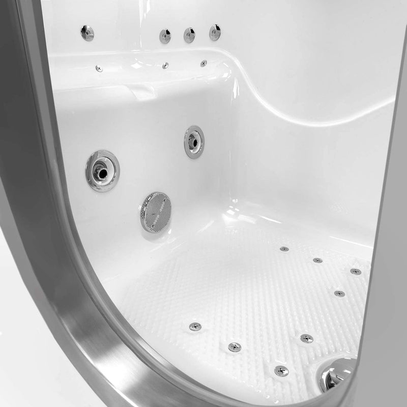 Ella's Bubbles H93118-HB Royal Air and Hydro Massage Acrylic Walk-In Bathtub with Heated Seat, 32"x 52", White 3