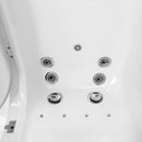 Ella's Bubbles OA3252D-HB-L Monaco Air and Hydro Massage Acrylic Walk-In Bathtub with Left Outward Swing Door, Ella 5pc. Fast-Fill Faucet, Dual 2" Drains, 32" x 52" x 43", White 6