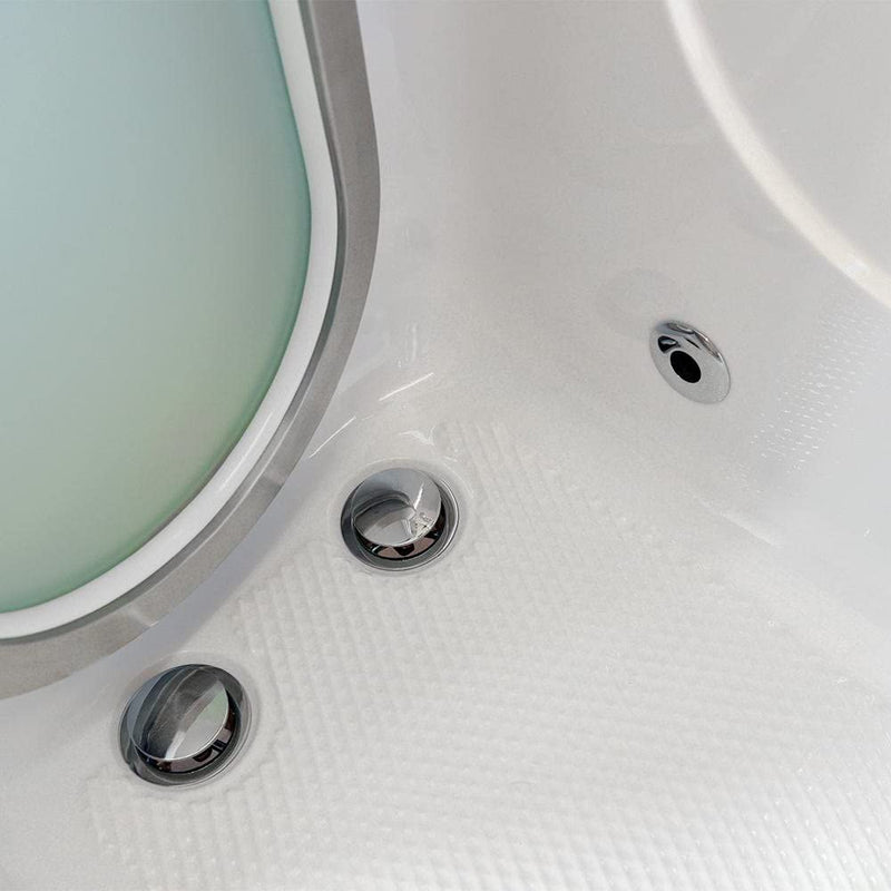 Ella's Bubbles H03117-HB Royal Acrylic Soaking+Heated Seat Walk-In Bathtub, 32" x 52" x 38", White 3