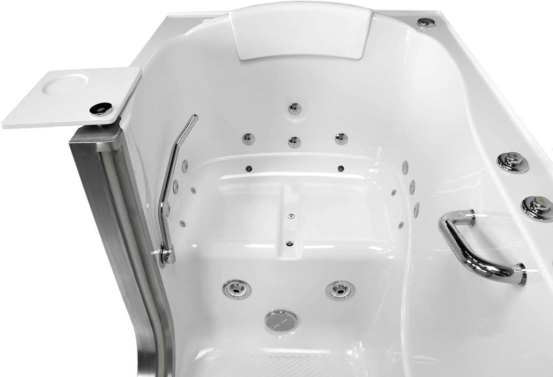 Ella's Bubbles H93118-HB Royal Air and Hydro Massage Acrylic Walk-In Bathtub with Heated Seat, 32"x 52", White 2