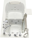 Ella's Bubbles HH3117-HB Royal Hydro Massage Acrylic Walk-In Bathtub with Heated Seat, Left Inward Swing Door, Ella 5pc. Fast-Fill Faucet, Dual 2" Drains, 32"x 52", White 5