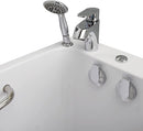 Ella's Bubbles OA2660HH-R Lounger Hydro Massage Acrylic Walk-In Bathtub with Heated Seat, Right Outward Swing Door, Thermostatic Faucet, Dual 2" Drains, 27" x 60" x 43", White 5