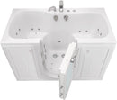 Ella's Bubbles O2SA3260H-R Ella Tub4Two 32"x 60" Hydro Massage Acrylic Walk-in Tub with Right Outward Swing Door, Thermostatic Faucet, Dual 2" Drains, 32" x 60" x 42", White