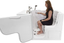 30x52 Transfer Hydro Microbubble Acrylic Walk-In Tub, Fast Fill Faucet, Left 2" Dual Drain